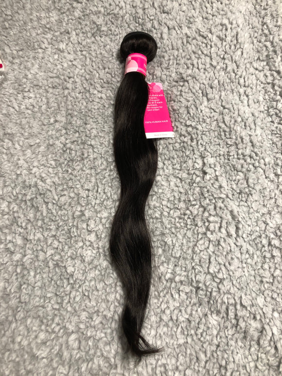 Virgin human hair bundles